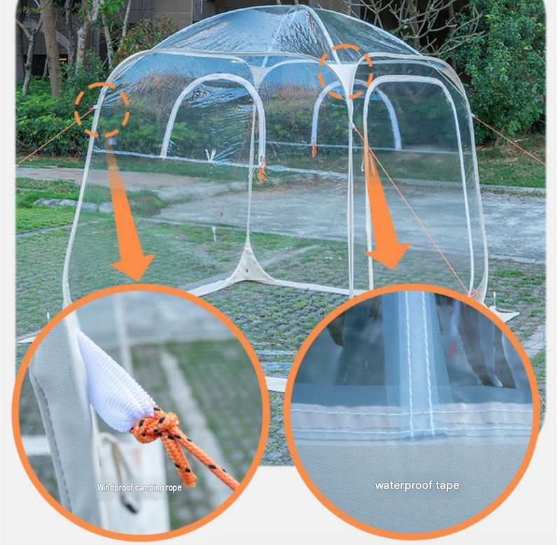 Branding Custom Viewing Tent Constructed From PVC Fabric Ideal For Outdoor Events Exhibitions And Corporate Promotions