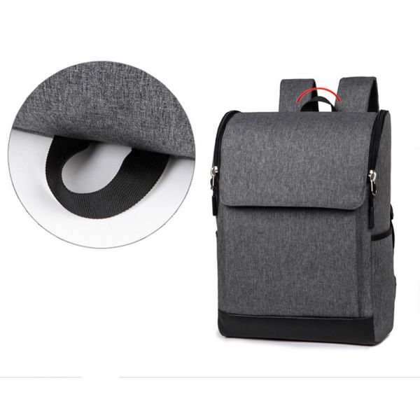 Backpack men's computer backpack fashion Korean tide high school students USB bag