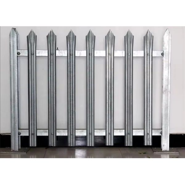 Powder Coated Ornamental Steel Palisade Fencing European Style For Garden