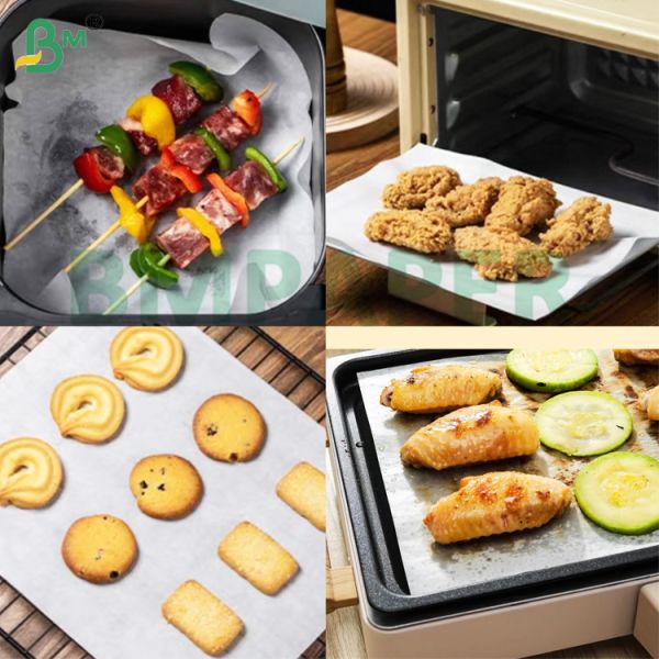 60g 70g Greaseproof High Temperature Resistant Silicone Paper For Microwave Oven 60g 70g Greaseproof High Temperature Resistant Silicone Paper For Microwave Oven