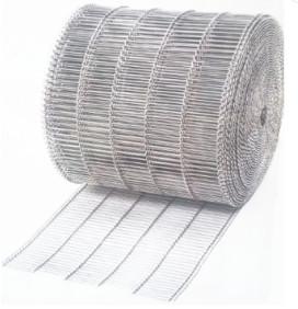 Food industrial Flat Flex Wire Extruded Steel Mesh Conveyor Belt For Bread Baking