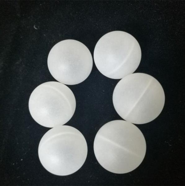 Polished Polypropylene Hollow Floating Plastic Balls Sphere White Color