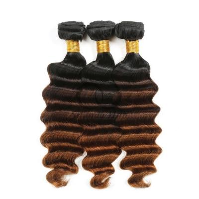 #T1B/4/30 Loose Deep Wave Remy Human Hair Bundles Sew In Weave Bundles Brazilian Bundle Deals