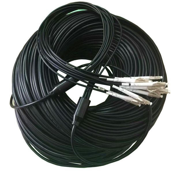 Мулти режим ЛК к ЛК 6 вырезает сердцевина из Арморед вносимой потери 0.2дБ гибкого провода оптического волокна диаметр 3,0 мм