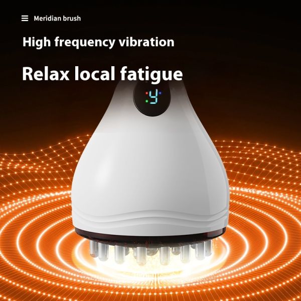 Electric Meridian Massage Brush Vibration Muscle Massage Body Shaping for Body Thigh Belly Arms & Back