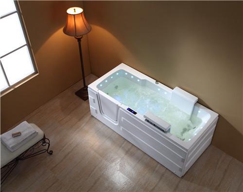 Adjustable Lift Seat Walk In Bath And Shower With Underwater Lights CUPC Certified