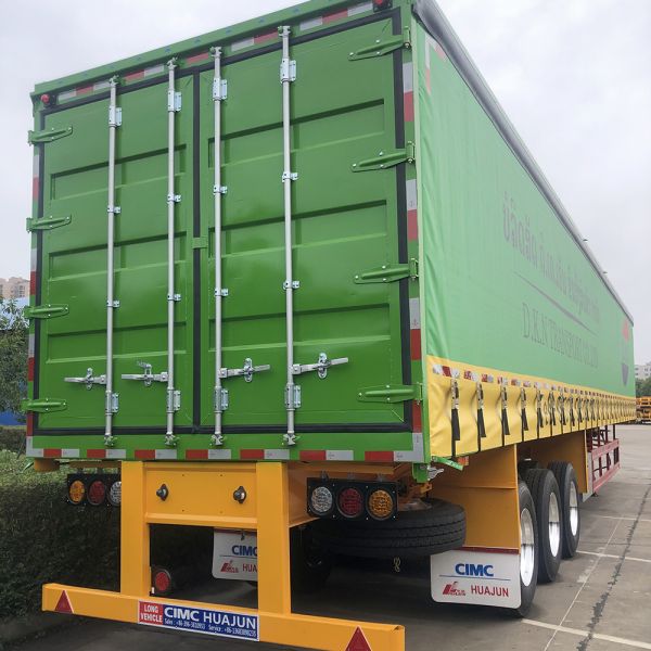 50 Ton Capacity Thailand Style 40ft Flatbed Container Trailer for Dry and Light Cargo