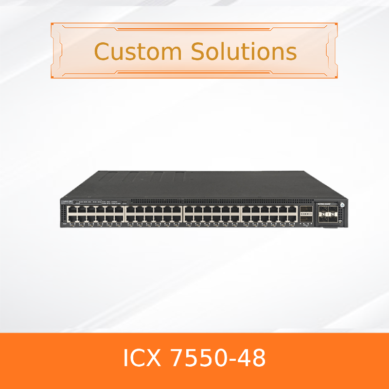 RUCKUS ICX 7550-48 Стойлизуемый коммутатор    Multigigabit PoE++ 802.3bt 100GbE Uplinks