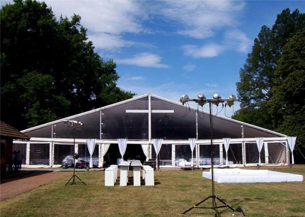 Modular Aluminium Frame Tents Event Tent White Fabric Cover 100km/h