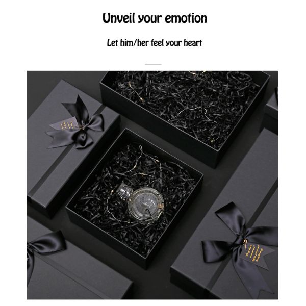 Подарка картона ODM коробки дизайна коробки оптового упаковывая черные присутствующие для духов губной помады