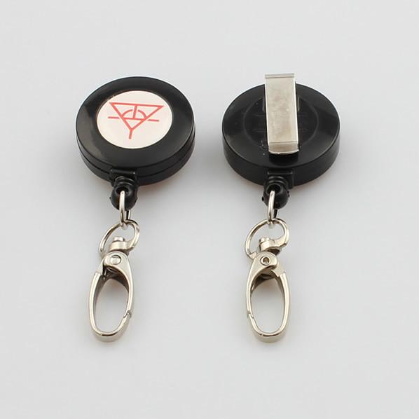Retractable id badge holder lanyards with logo badge reel retractable yoyo reel holder exhibition event lanyard