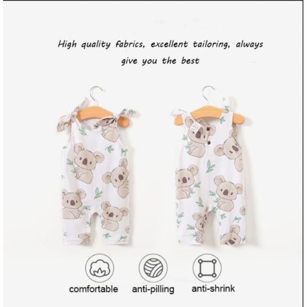 Wholesale Baby Boy Clothes Rompers Cartoon Pattern Cute Koala 100% Cotton Rompers Knit