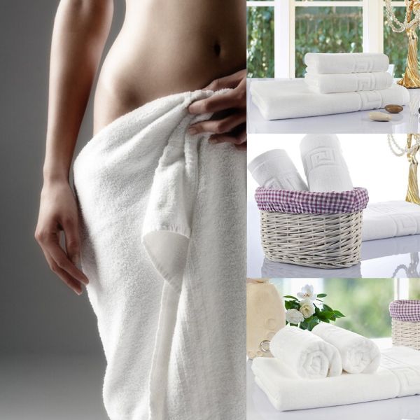 70*140cm(27''*55'') Cotton White Luxury Hotel & Spa & Salon & Home Bath Towel  Face Towel