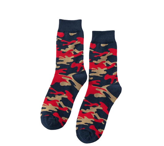 Personality Crew Grain Men Women's Novelty Socks Cotton Custom