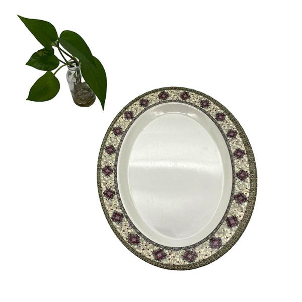 ODM 15 Melamine Soup Plate Anti Scratch Melamine Flower Plates Tasteless