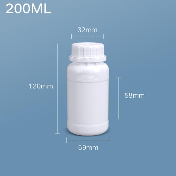 HDPE Plastic Material Round Fluorinated Bottle For Laundry Detergent Liquid OEM/ODM