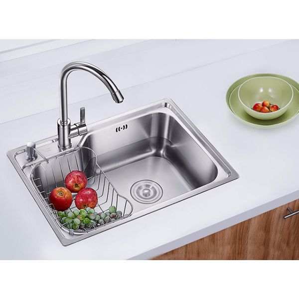 Горячая продажа Высокое качество 304 многофункциональная ферма из нержавеющей стали Ручная стирка однокупальная ванная кухня раковина