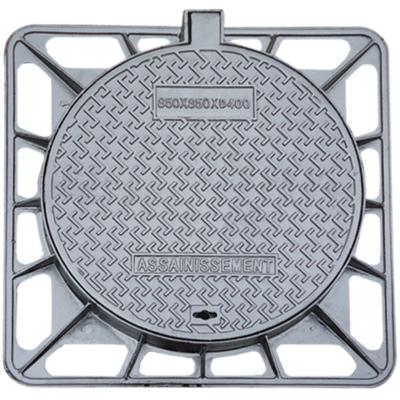 Weather Resistant Inspection Chamber Cover , EN124 D400 Manhole Cover With Lock