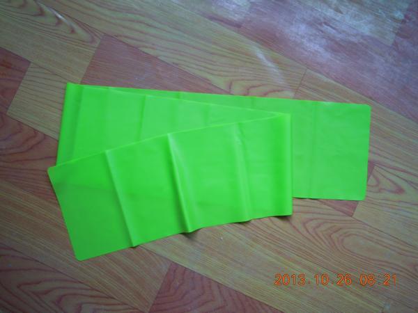 Green latex resistance yoga band-yoga accessory