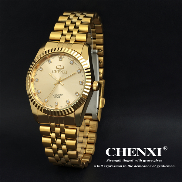 IPG04A7D Sport Watch Curren Trendy Style Watches Gold Black White Stainless Steel Watch