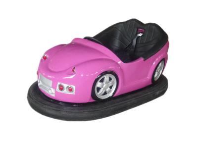 Pink Electric Bumper Cars Classic Design , Attractive LED Light Kids Bumper Cars