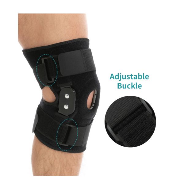 Расчалки колена прикрепленные на петлях поддержкой колена для разрыва мениска с боковыми стабилизаторами