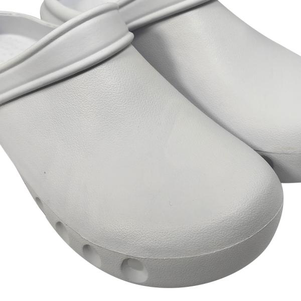 White Laboratory Lightweight Non-Slip Cleanroom EVA Shoes for Operation Room