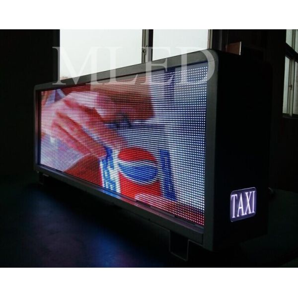дисплей СИД такси рекламы 3Г ГПС, знак приведенный СМД 3 такси в 1