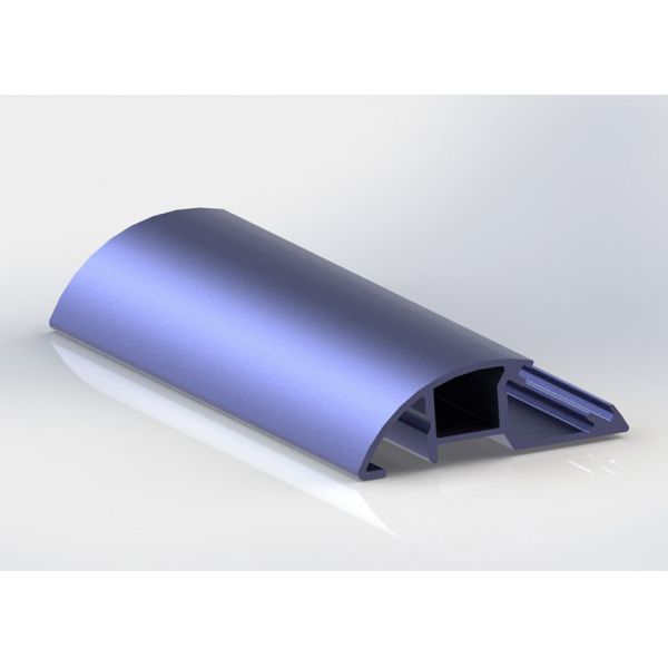Blue Painted 6063 Alloy Industrial Aluminum Profile For LED Advertising Case