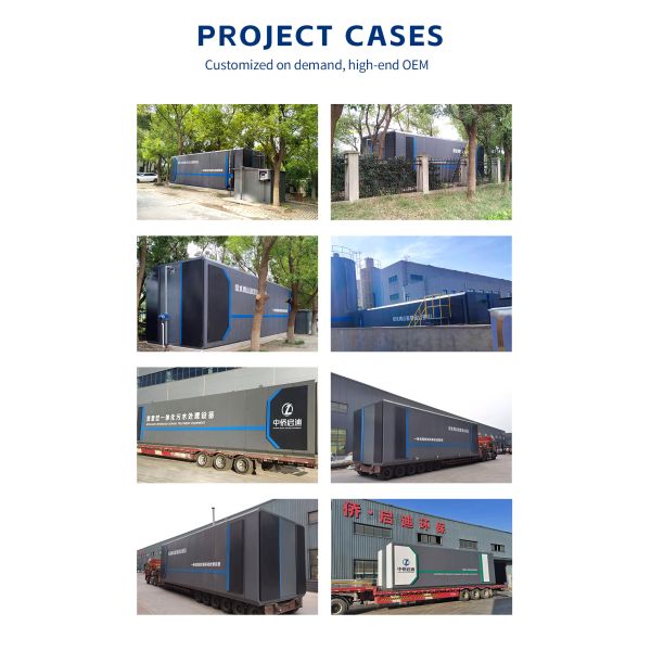 Integrated Rural Modular Wastewater Treatment Plant Carbon Steel Anti Corrosion