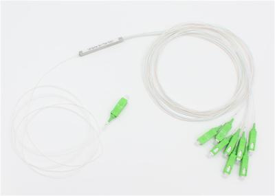 Small Size Fiber Optic PLC Splitter , PLC Splitter 1x8 With SC APC Connector