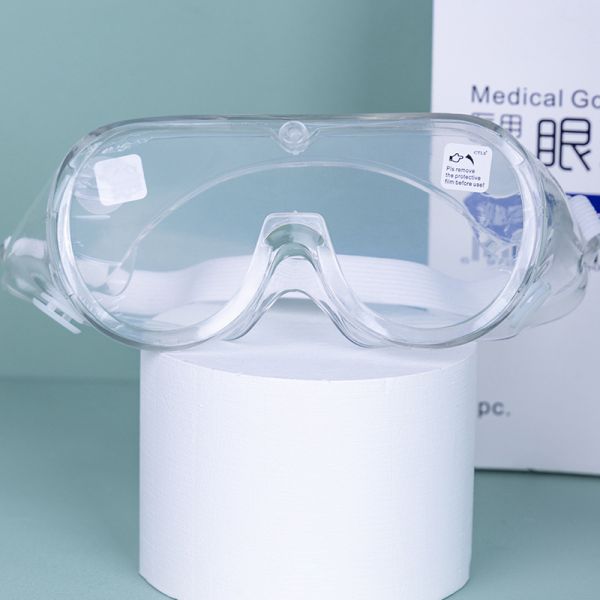 OEM Ventilation Medical Protective Supplies Goggles PPE Anti Fog Elastic Strap