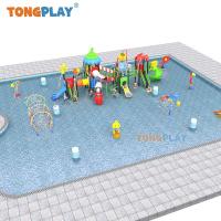 Fabrique équipement de terrain de jeux d'eau équipement de parc aquatique extérieur en fibre de verre en plastique enfants toboggan