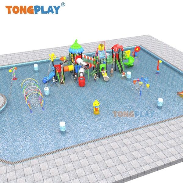 Factory Water Playground Equipment Outdoor Water Park Equipment Fiberglass Plastic Kids Slide