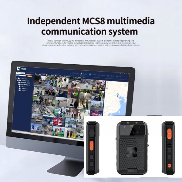 5G 4K 3.1 Inch Bodycam Android 13 System PTT Intercom Recorder