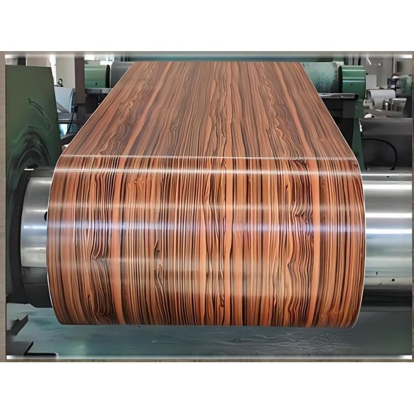 PPGI 0.5mm THK  Prepainted Galvanized Steel Coil PE JISG3312 Wood Grain Customization