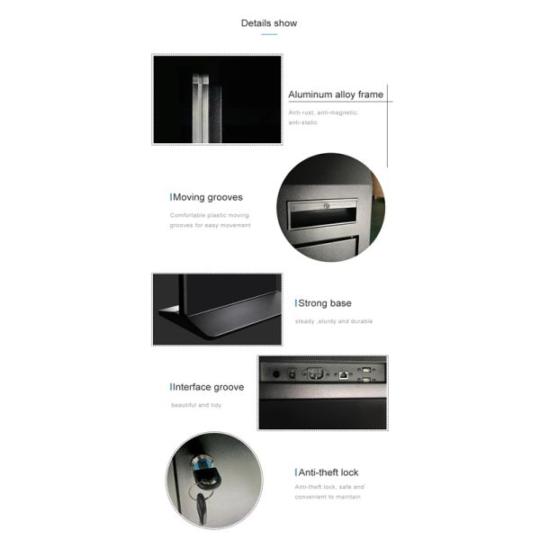 Крытый киоск 450cd/M2 Lcd стойки пола 1165x2350mm 43in для церков