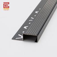 Durable Black Metal Stair Nose Trim 2 Inch Outdoor Step Edge Trim