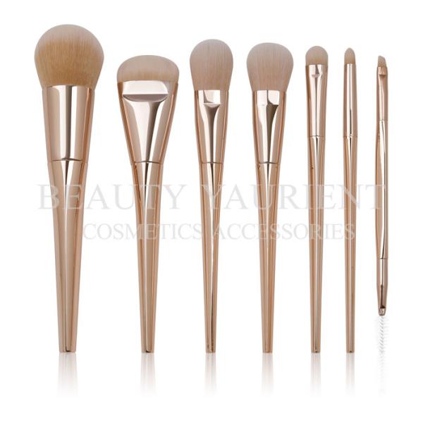Unique  Color Ladies Make Up Brushes PBT Hair  7pcs Brush Set Skin Friendly