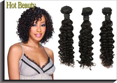 32 Inch AAAAA Virgin Malaysian Curly Hair Weave , Long Hair Extensions