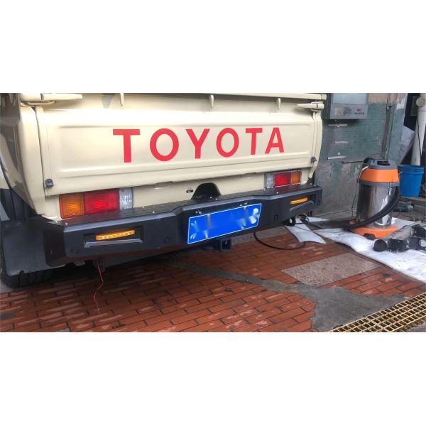 Toyota LC79 Rear Bumper with Tire Carrier Jerrycan Holder Winch Bull Bar Front Bumper