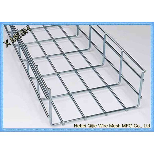 Malla de alambre de metal de servicio mediano, bandeja de cable de malla de alambre de aluminio galvanizada por inmersión en caliente