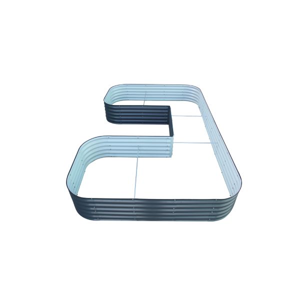 7*11.5*1.4 FT 0.6MM Thickness Metal Garden Planter Box Breathable bottom