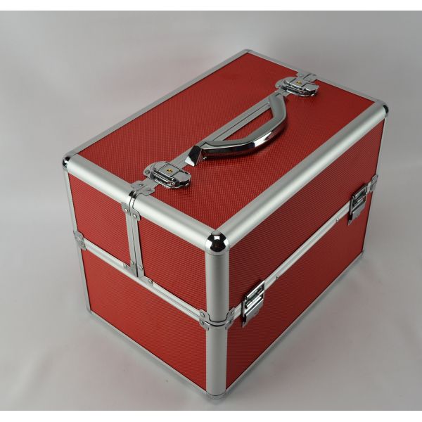 Коробка поезда макияжа Multi ABS диаманта цвета алюминиевая, случай тщеты Protable косметический