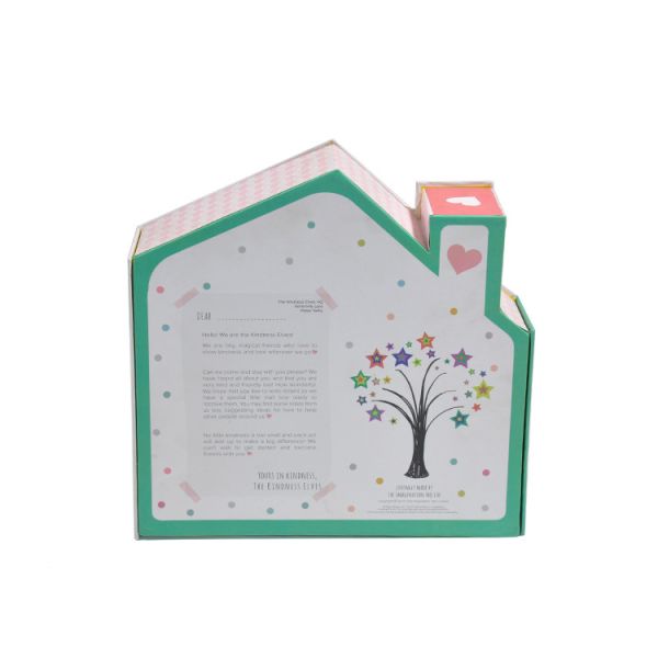 Custom Shape Packaging Gift Box House Shape Candy Gift Bags Pendant Party Decoration