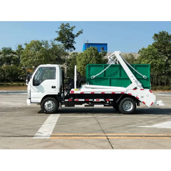Factory Direct Isuzu Small Hydraulic Swing Arm Garbage Truck