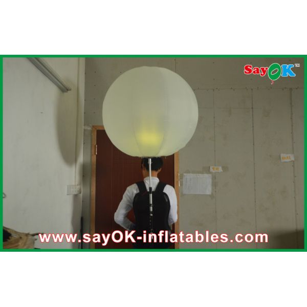 0.8m Diameter Outdoor Inflatable Backpack Advertising Balloon Oxford Cloth