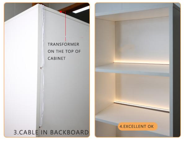Cabinet d'affichage capteur de mouvement avec lumière LED