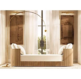 Inclui lâmpada de piso de latão de 110-120 V com fio