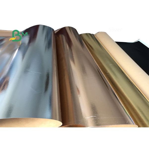 Поверхностный серебр, золото поднял, ткань бумаги Крафт яркого блеска золота Вашабле для подарка